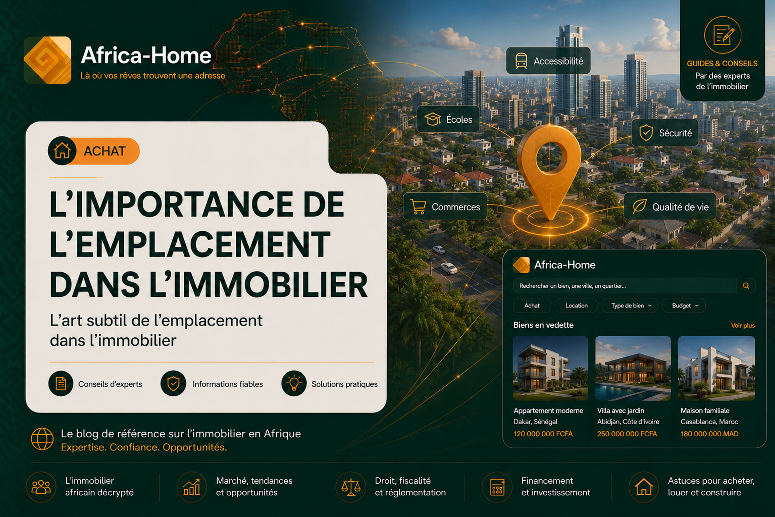 L'importance de l'emplacement dans l'immobilier: L'art subtil de l'emplacement dans immobilier.