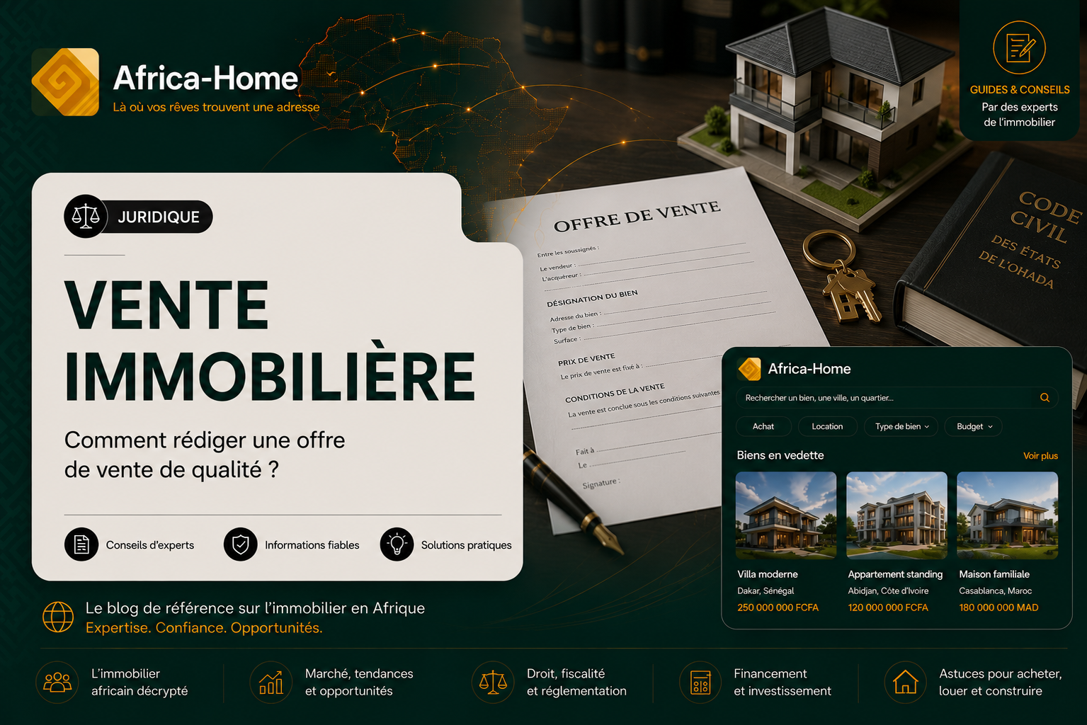 Immobilier : Comment rédiger une offre de vente de qualité ?
